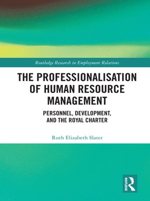 cover image of The Professionalisation of Human Resource Management